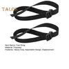 2Pcs Rowing Machine Foot Strap Heavy Duty Adjustable Feet Strap Replacement Multi-functional Fitness Equipment Auxiliary Webbing with Buckle