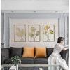 Wall Decoration. Made Of Metal. To Suspend. With The Pattern Of Golden Leaves.