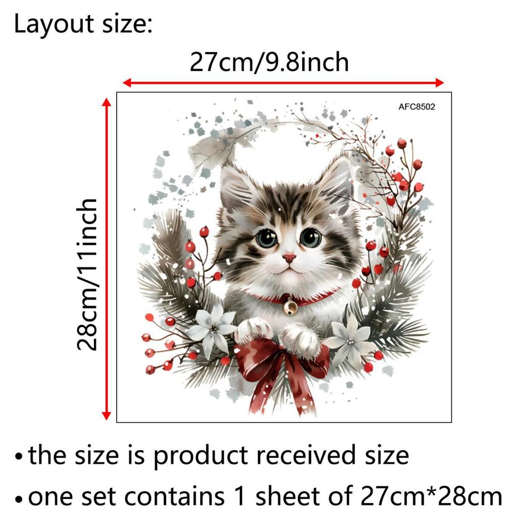 Santa Claus PVC Toilet Sticker - Self-Adhesive Christmas Bathroom Decoration (Model AFC8507)