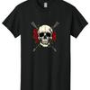 Skull With Roses And Arrows 3 Unisexs T Shirt 100 Cotton Casual Summer Wear Vintage Slightly Breathable Designer Clothes