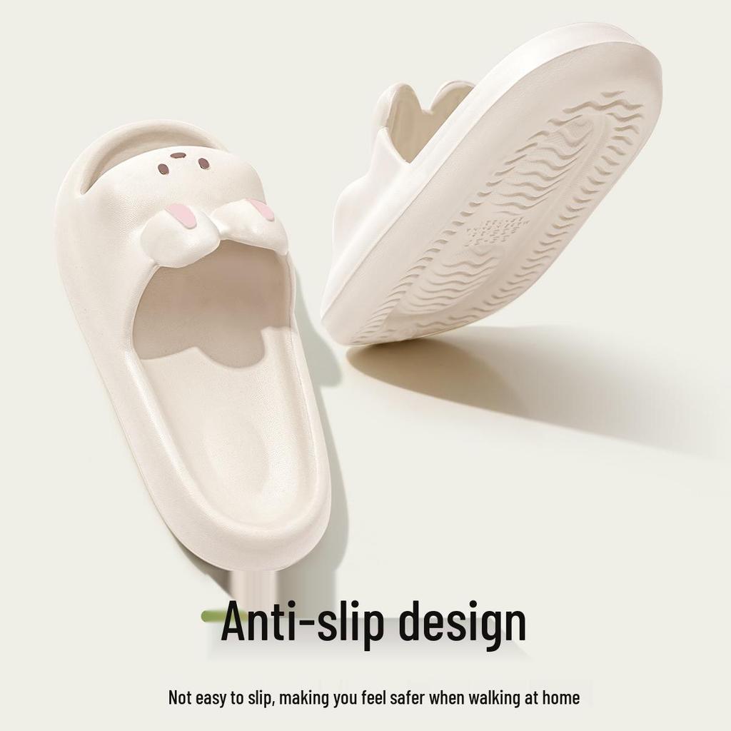 Women's and Men's Non-slip EVA Shower & Home Slippers - 2025 New Style with Unique Stepping On Poop Sensation.