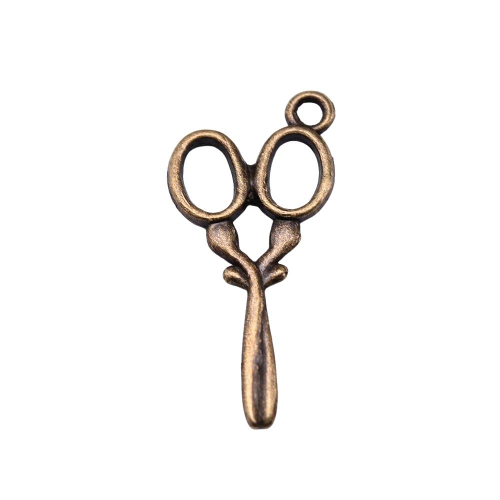 

20шт Ножницы Шармы Шармы Античная бронза Цвет цинковый сплав 29X14mm