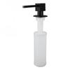 Sink Soap Dispenser Metal Square Pump Countertop Soap Dispenser with 350ml Refillable Bottle for Kitchen