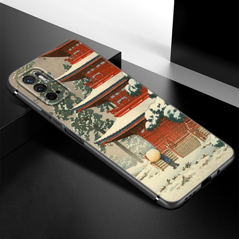 

Чехол для телефона Ukiyo-e в японском стиле с рисунком для Xiaomi Redmi Note 7 8 9 10 Lite 11 11E 11T 12 Pro 11S 4G 10T 5G 8T 9S 10S, черный чехол Redmi Note 7(Pro)