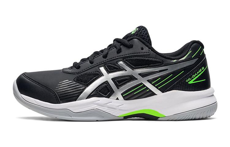 Asics Gel Game 8 Низкие Детские Беговые Кроссовки Черный Серебристый Детские 1044A025-004 33