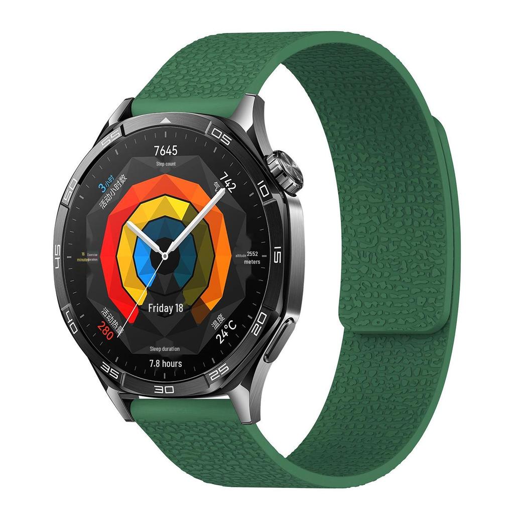 Silicone Magnetic Strap for Huawei GT5 & Samsung Watches (18/20/22mm)