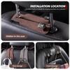 xkhr10 For Mitsubishi Car Hook Suede Leather Auto Seat Backrest Headrest Universal Hook Storage Rack Outlander Lancer L200 ASX Pajero