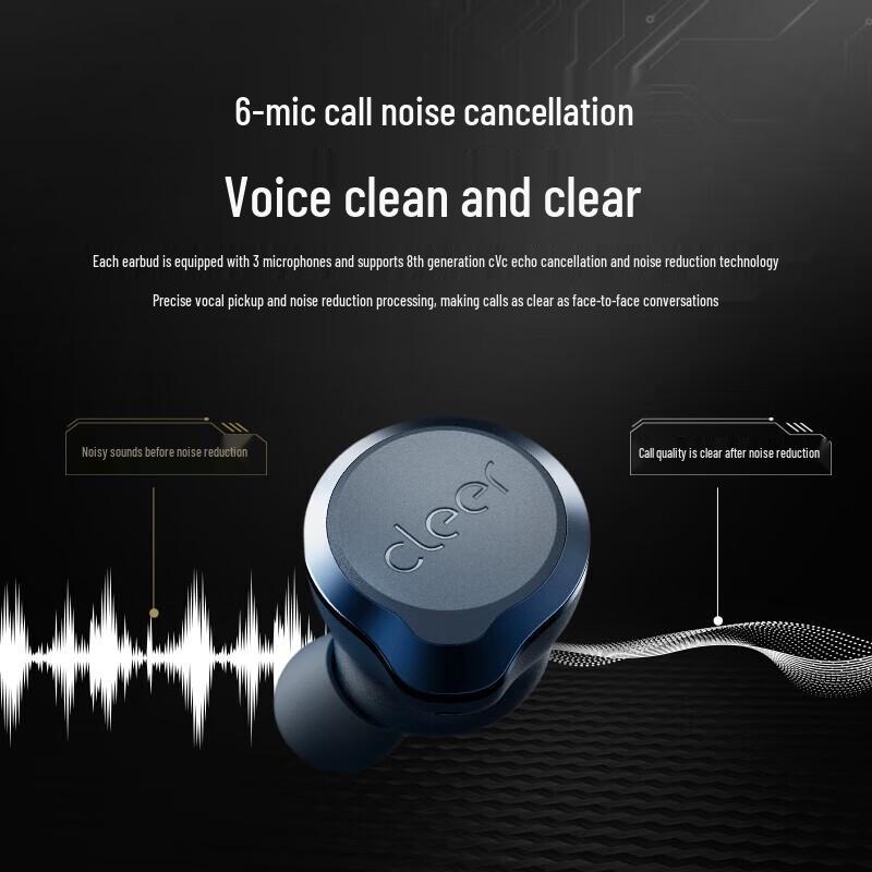 Cleer ALLY PLUS II True Wireless Noise-Cancelling Earbuds