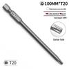 S2 Torx T5-T40 & Phillips Screwdriver Bit Set with Holes - Electric Compatible