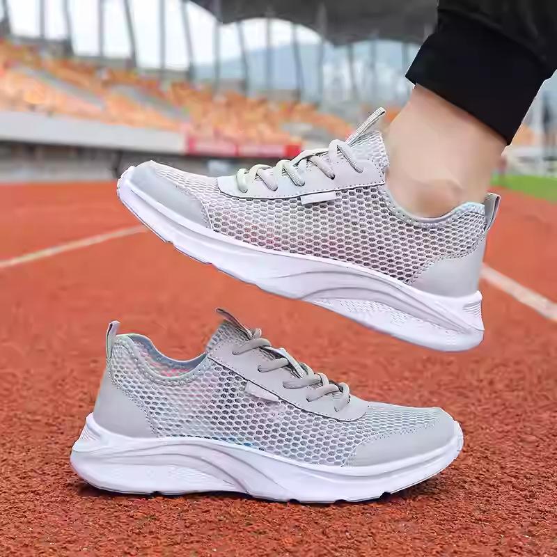 Autumn Black Casual Men's Shoes Student Mesh Breathable Running Shoes Soft-soled Sports Shoes Deodorant Travel Shoes Lightweight
