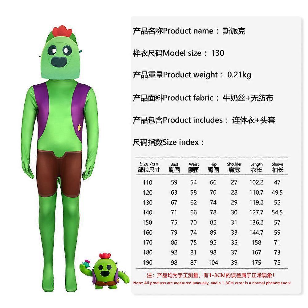 Halloween Brawl Stars Cosplay Costume Jumpsuit Game Character Roleplay Suit Spike Leon Crow Kids Adult