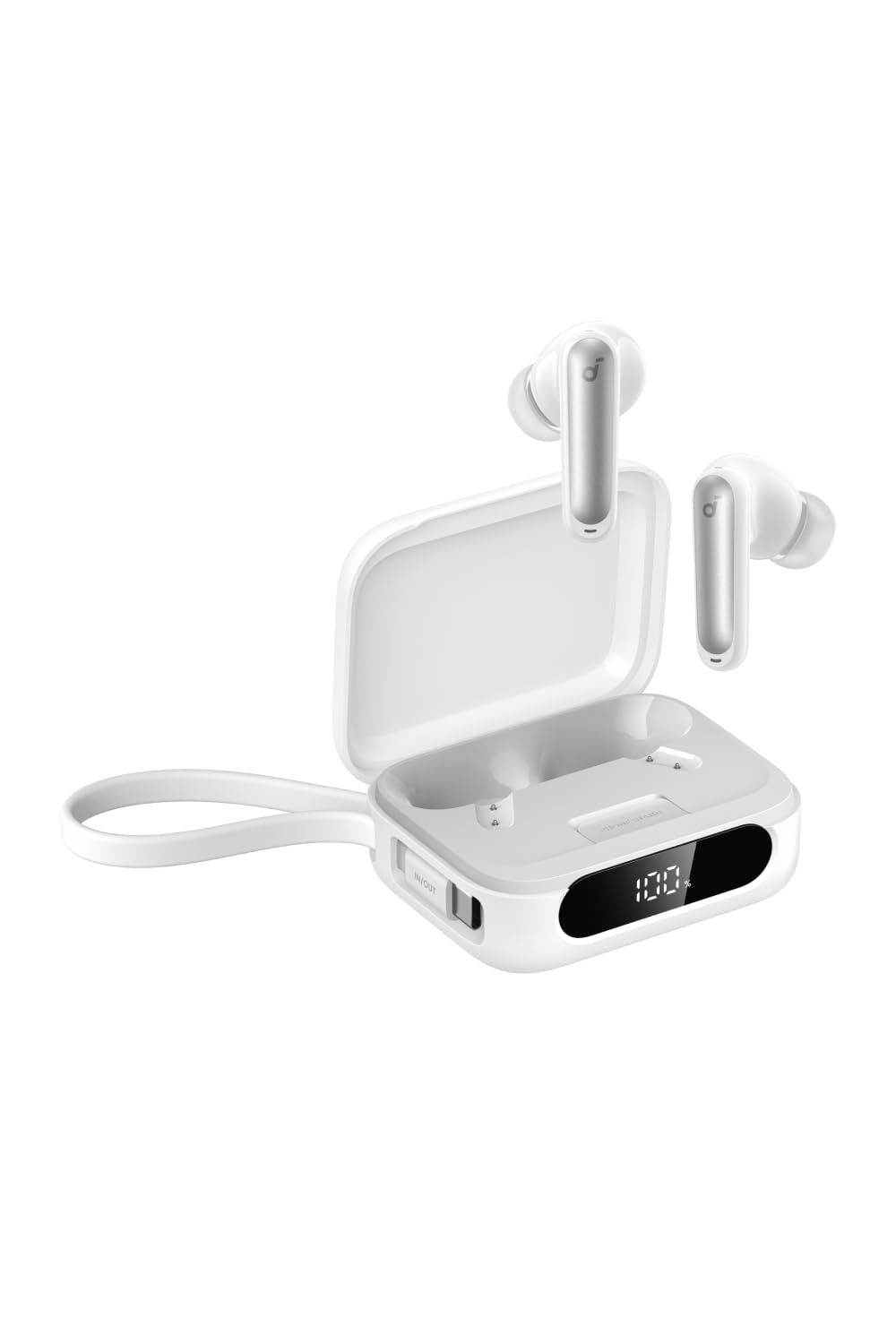 

Беспроводные наушники Anker Soundcore P41i с ультрашумоподавлением, подключением и до 192 часов воспроизведения, соответствуют техническим стандартам PSE, белые (Блютуз 5.3) белый