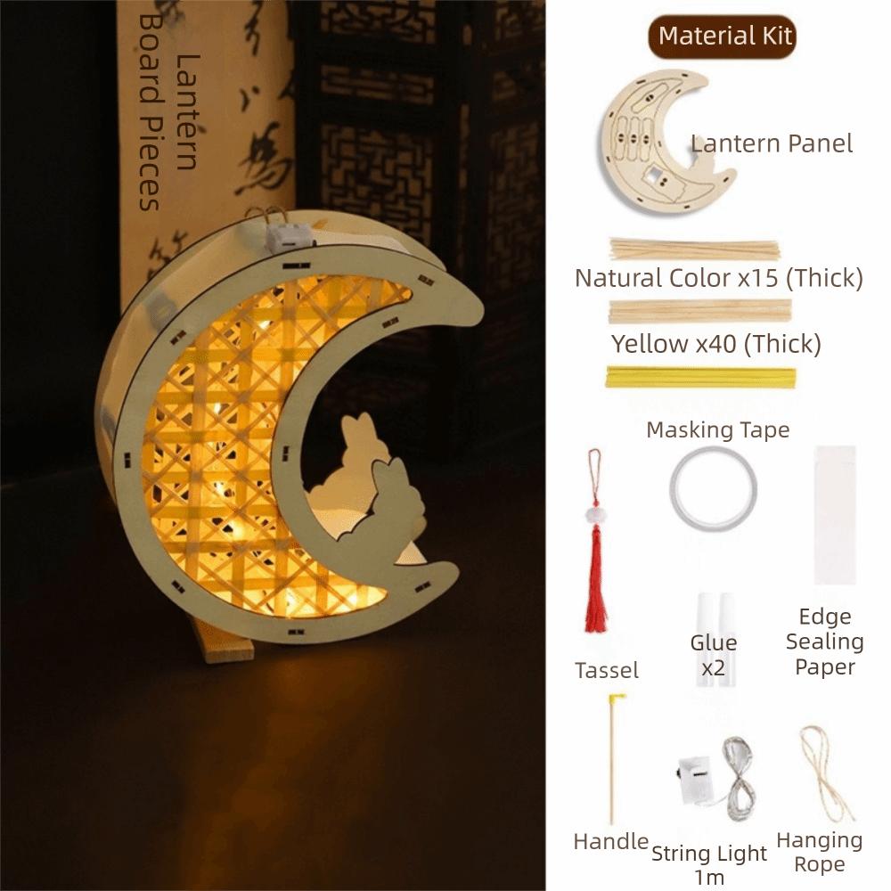 Chinese Style Mid-Autumn Festival Lantern Handheld Glowing Rabbit Lantern  Mid-Autumn Festival Style 2