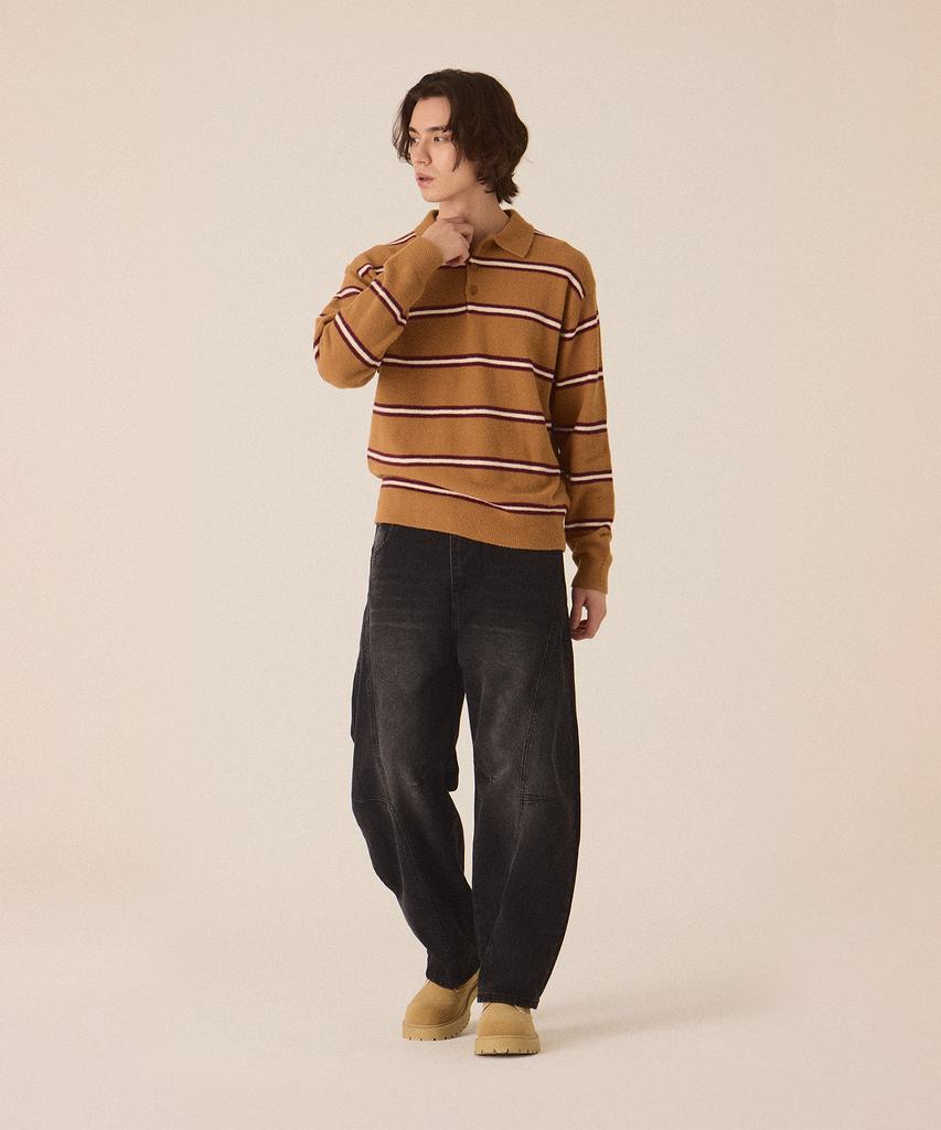 CUTZ Hairy Striped Collar Knit - 2 Colors