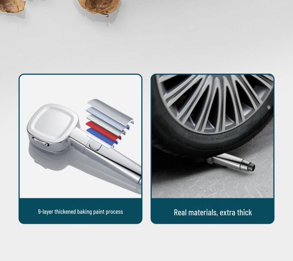 High-Pressure Shower Head with Filter: Rainfall Nozzle for Enhanced Water Flow