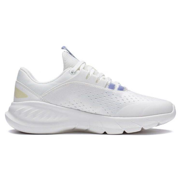 Li Ning EazGo Easy Adaptability Abrasion Resistant Breathable Low top Running Shoes Women's White Purple ARST036-1