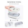 CAMUZ Japanische doppellagige Bambusfaser-Bento-Box, 1200ML