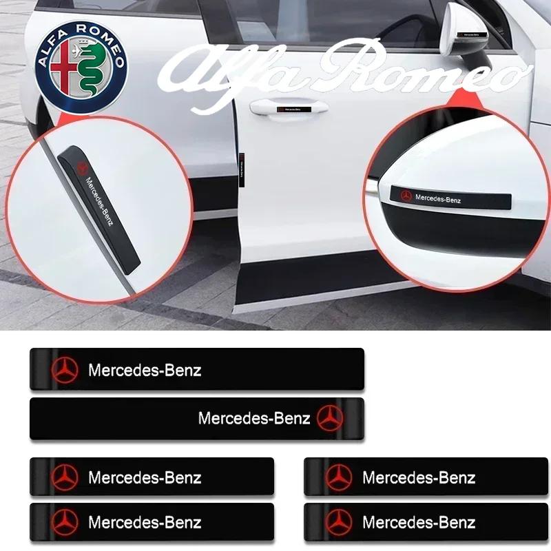 6Pcs Car Door Edge Anti Collision Protector Strips Stickers For Mercedes Benz W206 Class C200L W204 GLA W203 W220 W213 W212 W201