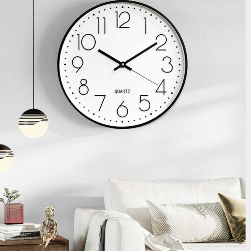 1Pc Clock Wall Clock Living Room Clock Wall Watch Quartz Clock Wall-mounted Creative Silent Watch Wall Clock