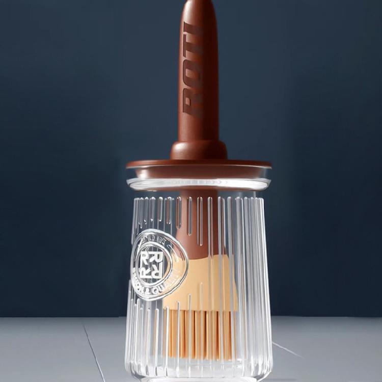Silicone Heat Resistant BBQ Oil Brush with Bottle Bakery Accessories Pancake