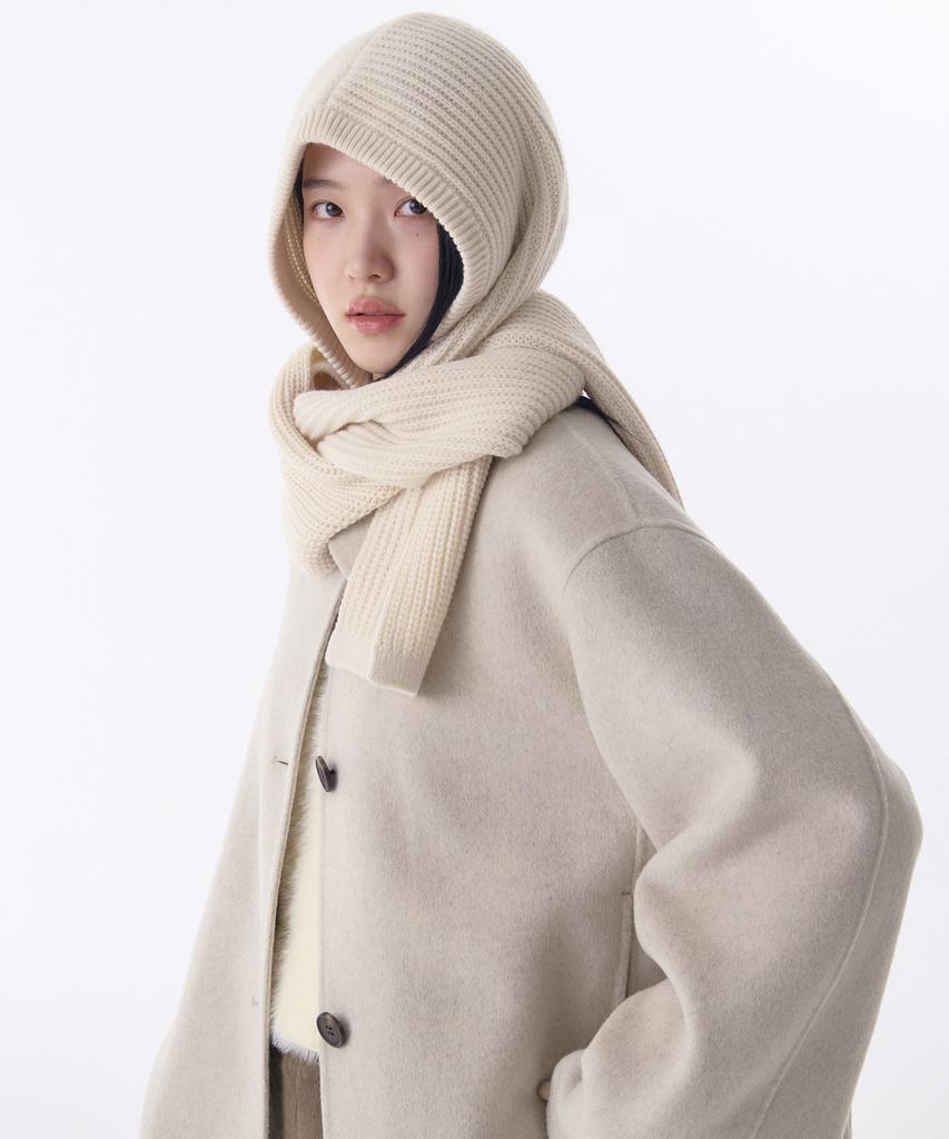 MUSINSA STANDARD WOMAN Women'S Scarf Balaclava [Cream]