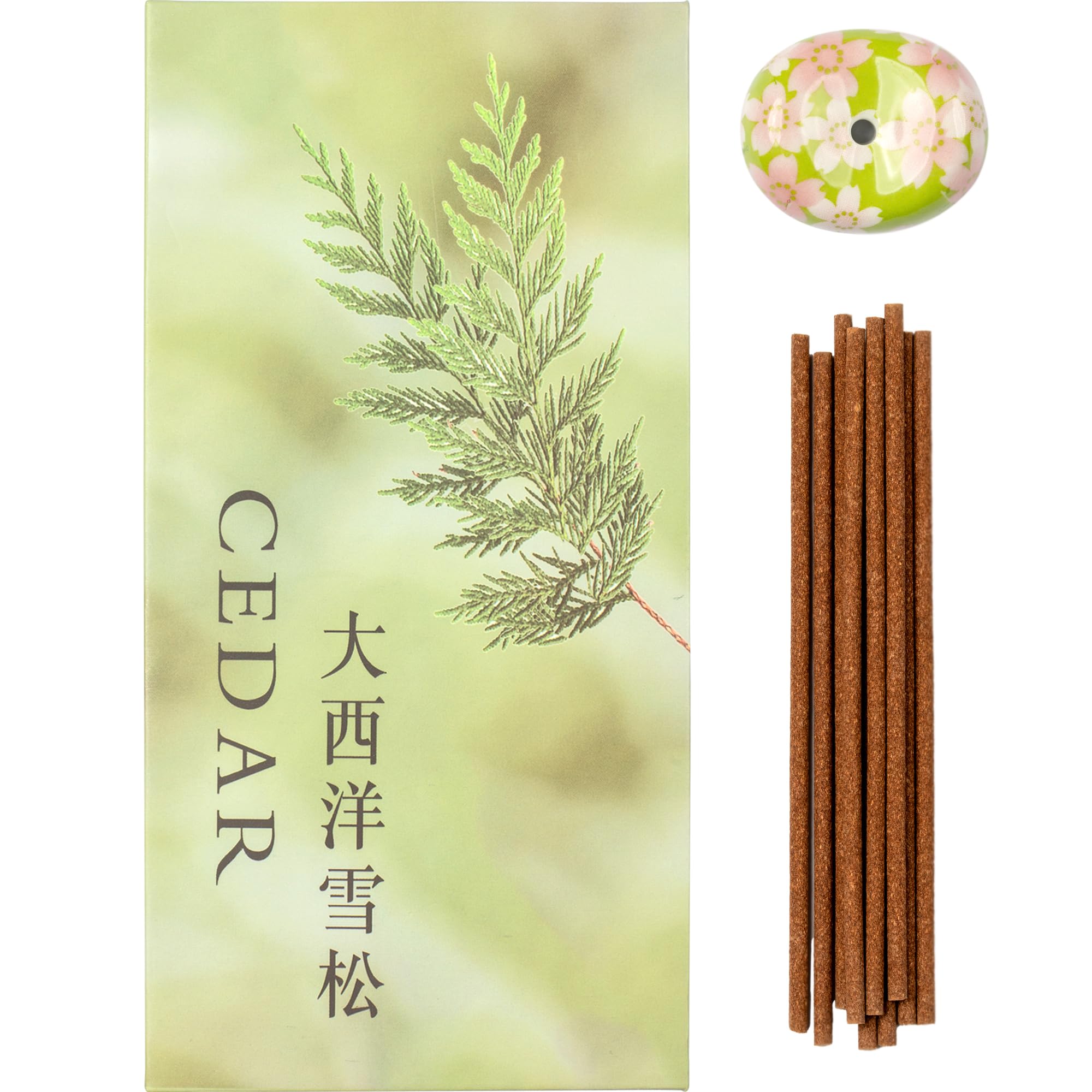 

DANNY LIB Аромат ладана из кедра Аромат для комнаты Ароматические палочки Набор подставки для благовоний из атлантического кедра