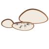 Ultra-Thin Pebble Ceiling Light with Song Dynasty Ink Aesthetics