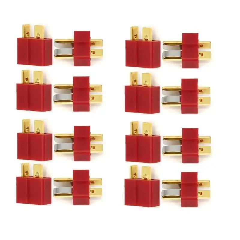 

4Pairs Sets T Plug Male & Female Deans Connectors Style for RC LiPo Battery Spare Parts army green