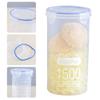 Multipurpose Plastic Food Canisters For Rice Nut Spices Transparent Seal Tight Containers for Office Home Use