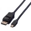 Value 11.99.5638, 1.5 M, DisplayPort, Mini DisplayPort, Male, Male, Black