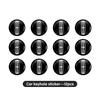 14mm Car Key Stickers Remote Control Keyfob Case Emblem Decorat Accessory For Lincoln MKZ MKX Navigator Aviator Nautilus mfq1