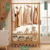 Minimalist Bamboo Coat Rack with Storage