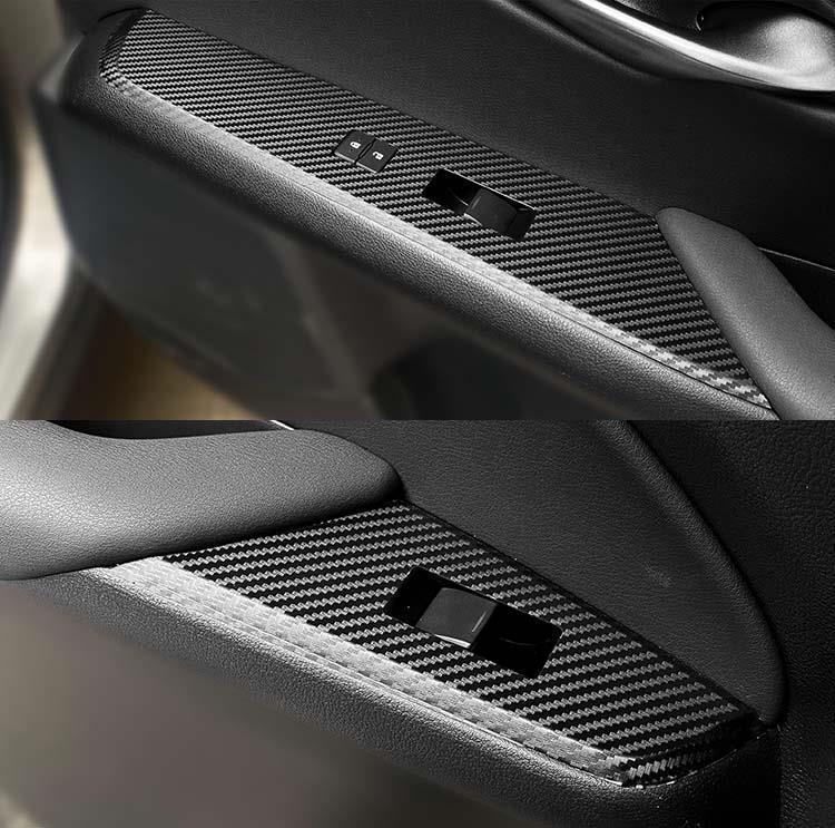 Starry Sky Carbon Fiber Console Sticker for 19-20 Lexus UX Interior Gear Shift Modification