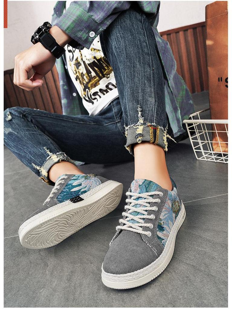 Boys' 2024 Spring Breathable Canvas Shoes: Trendy & Versatile Sports Casual Linen Sneakers