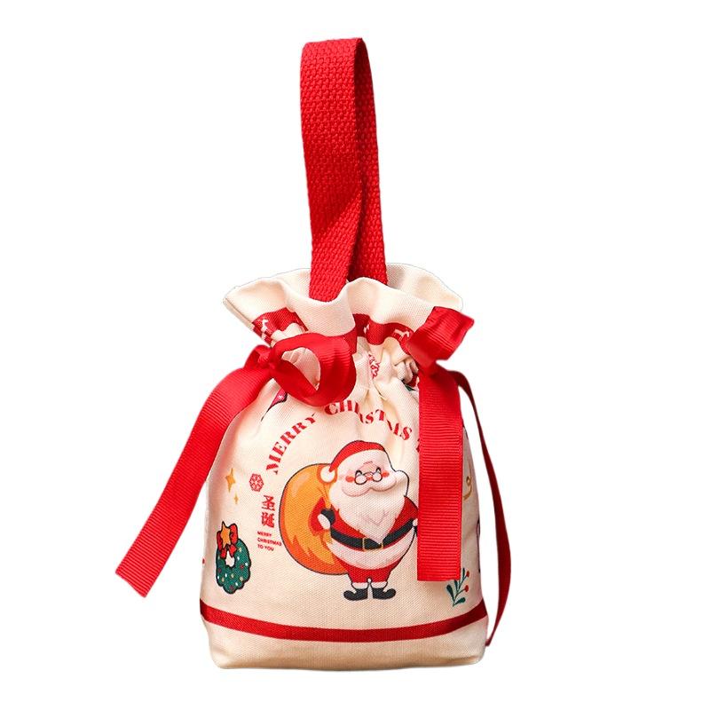 1-10PCS Christmas Gift Bags Christmas Eve Apple Bag Candy Bag Creative Little Gift Bag for Peaceful Fruit Packaging