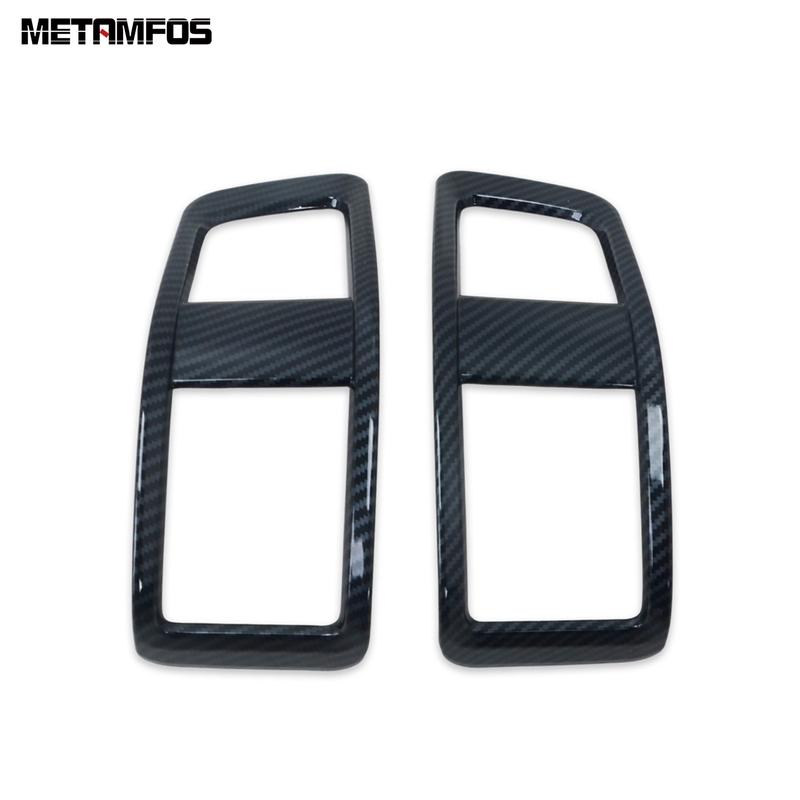 Side Front Air Condition Vent Outlet Cover Trim For Toyota bz4x 2024 2025 Carbon Fiber Frame Interior Accessories