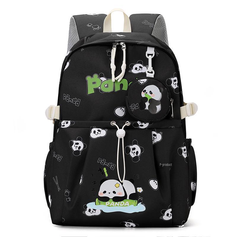 Cartoon Panda Waterproof Backpack - Large Capacity for Middle & High School Girls