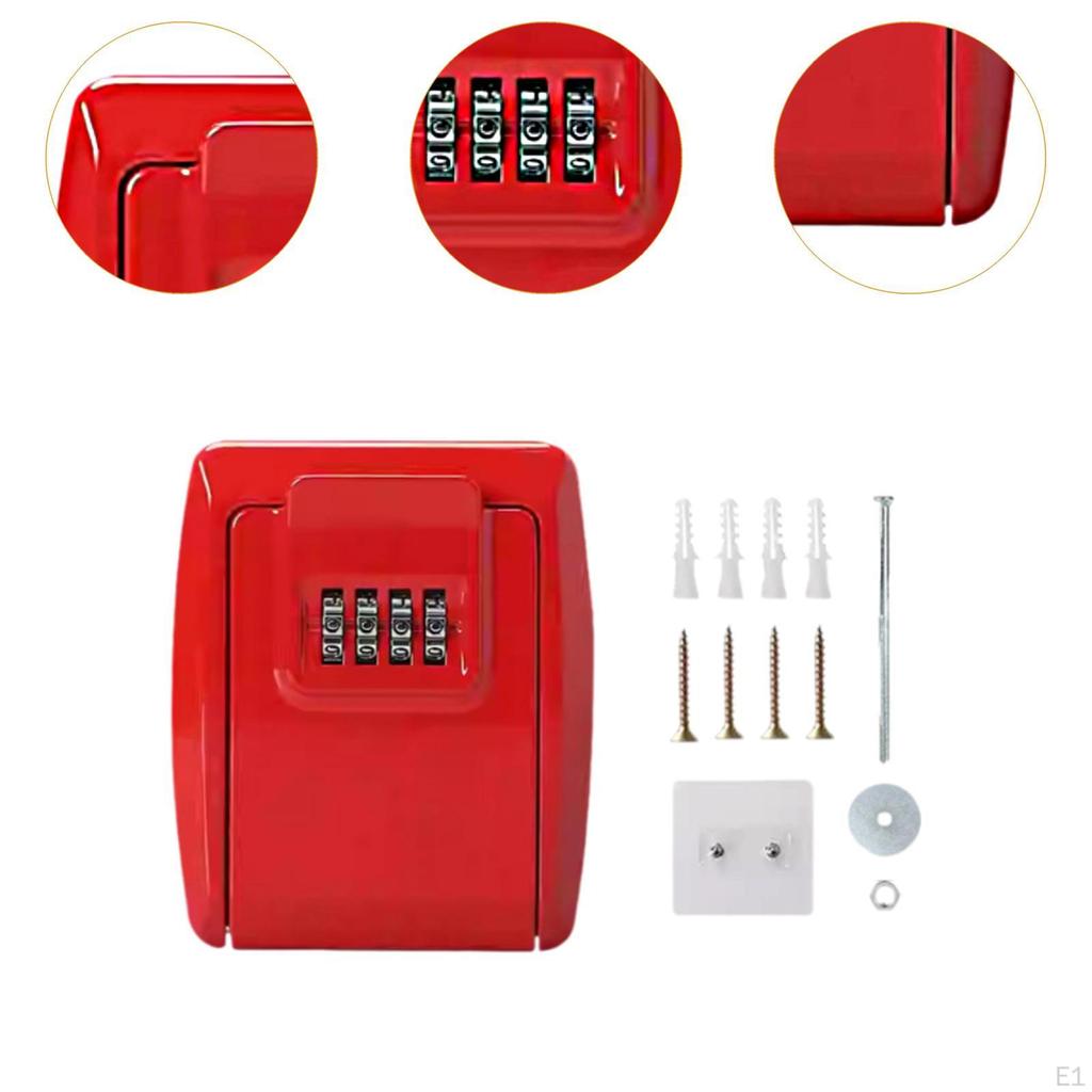 Key Lock Box Legierung Einfache Installation Tragbarer Speicherorganisator Wandmontage für den Innenbereich