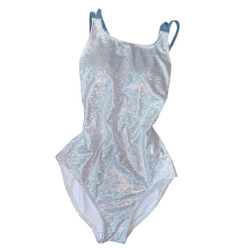 Swimsuit models are popular every year, slightly fat children cover meat, race and look thin, one-piece, beautiful swimming pool special