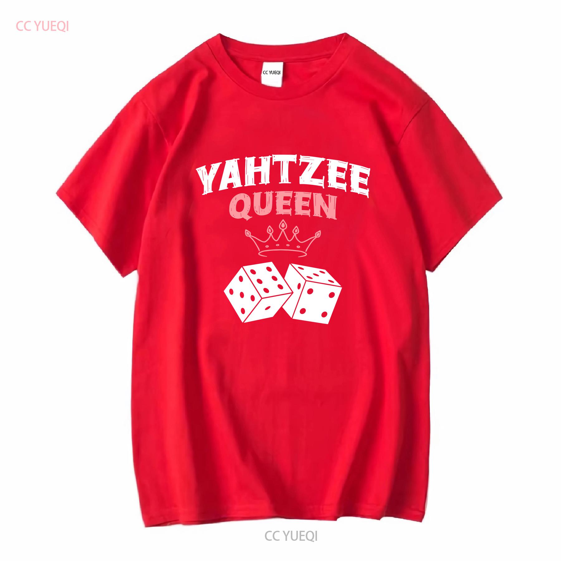 Yahtzee Queen Game Night Dice T Shirt vintage Washed graphic Top For Everyday Wear Versatile Casual designer clothes vintage S