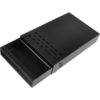 Contenitore per Fondi di Caffè Nero, Cassetto Knock Off Estraibile per Preparazione, Accessori Scatola per Caffè Knock Off in Acciaio Inossidabile