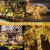 1Pack, 5M/10M/20M/30M LED Solar Outdoor Fairy String Lights With 8 Modes For Wedding, Party, Balcony, Patio, Eave, Tree, Garden, Christmas Decoration