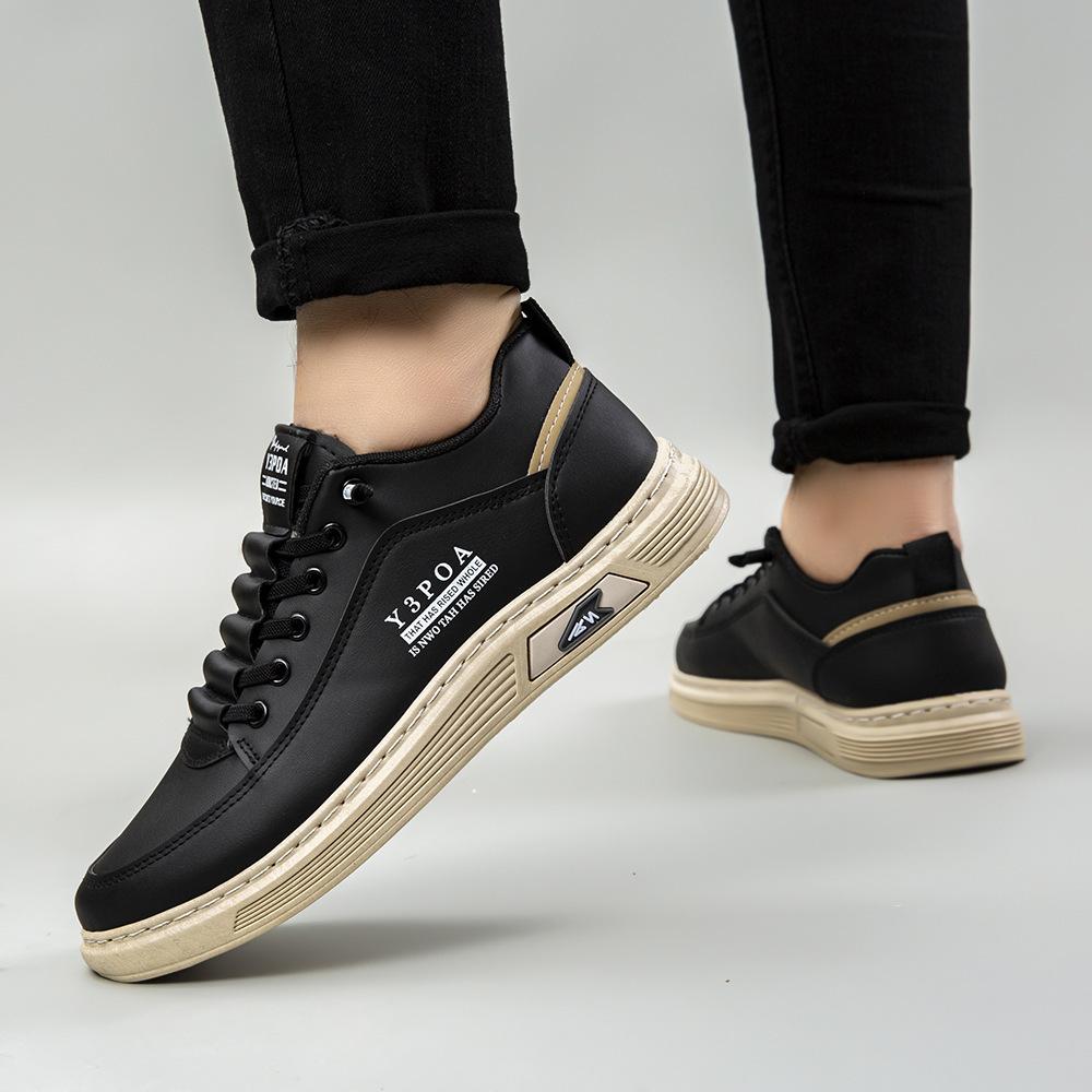 Men's board shoes 2025 autumn new breathable little white shoes trendy versatile platform sports shoes casual flat men's shoes