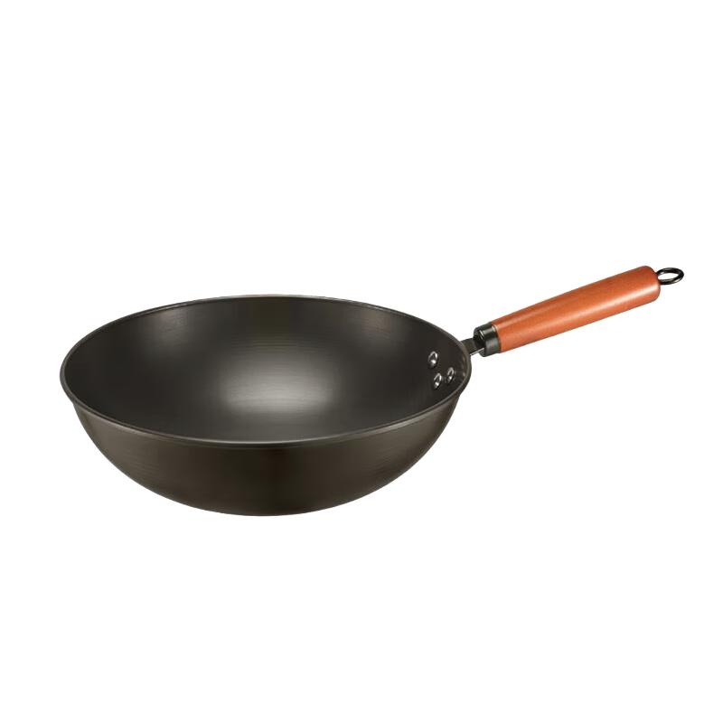 Chui Dahuang CK72580 Refined Iron Wok Frying Pan