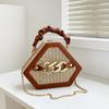 Niche Fashion Chain Straw Bag Portable Messenger Bag