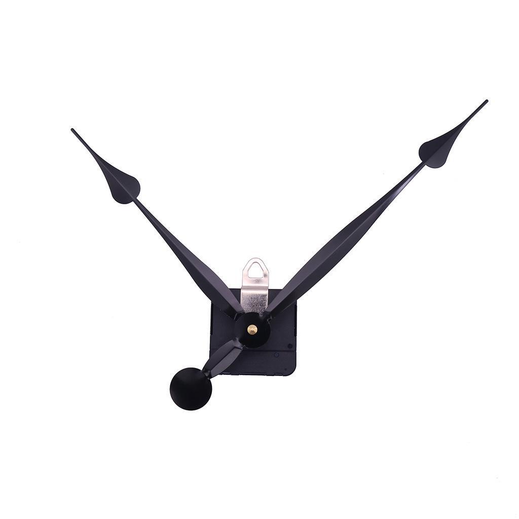 Quartz DIY Wall Clock Movement Mechanism Battery Operated DIY Repair Parts Replacement Long Spade Hands