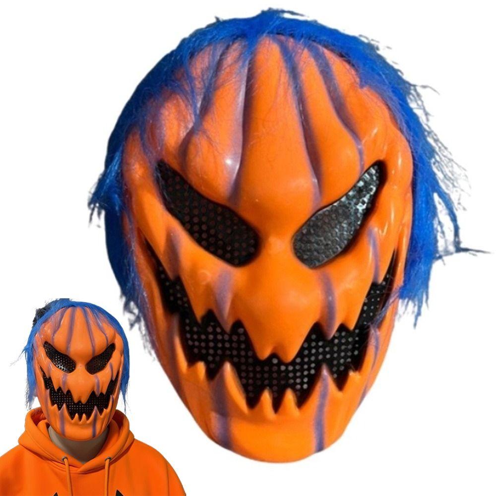 Creativity Halloween Cosplay Mask Realistic Pumpkin Full Face Mask  Carnival Party