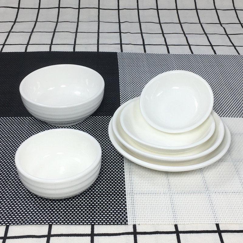 Pure White Ceramic Condiment Dishes - 3.8-inch (Set of 10)