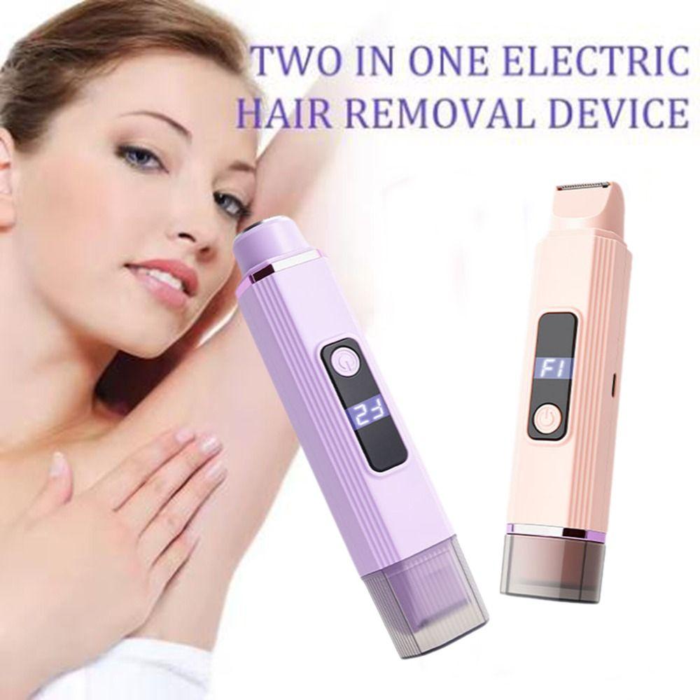 Dual Head Women's Hair Shaver Wireless Electric Shaver Portable Hair Removal Device Body
