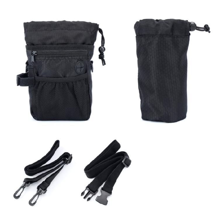 Multipurpose Adjustable Dog Treat Pouch Leakproof Design Convenient Waste Bag Holder Polyester Texture for Active Owners